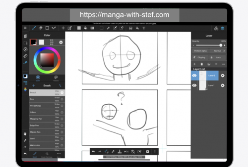 Manga drawn on MediBang Paint Pro on iPad