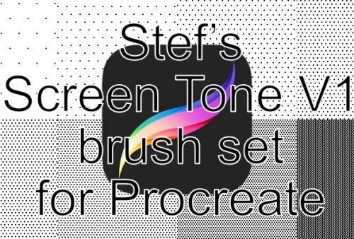 STef's screen tones V1 brush set for Procreate