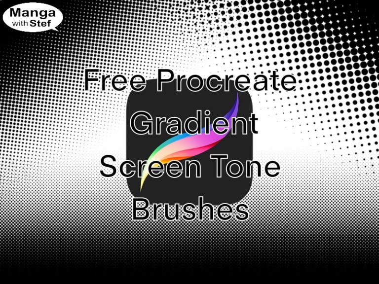 Free Procreate Gradient Screentone Brushes