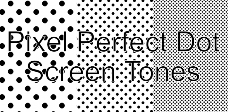 Pixel Perfect Dot Screen Tones - Manga with Stef